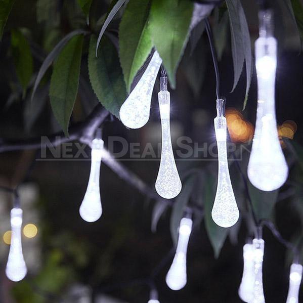 Skorter | Solar-powered raindrop light chain