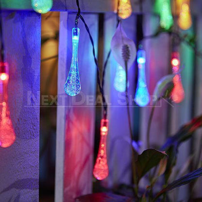 Skorter | Solar-powered raindrop light chain