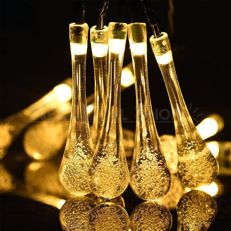 Skorter | Solar Powered Tear Shaped Light String