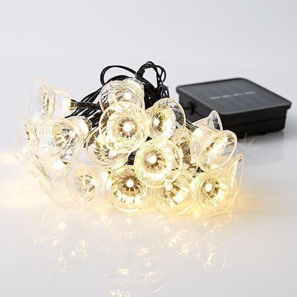 Skorter | Solar-powered warm white jingle bell spotlights