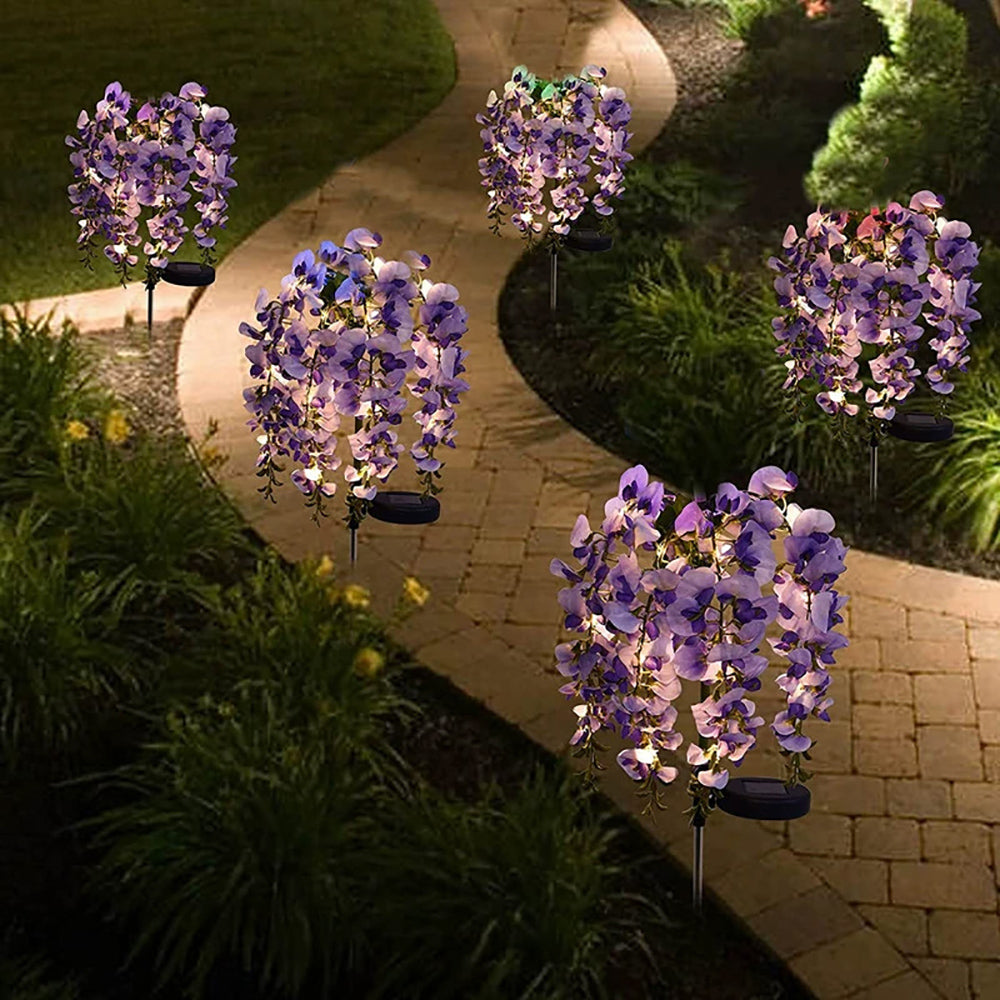 Skorter | Solar Powered Wisteria Flower Stake Light