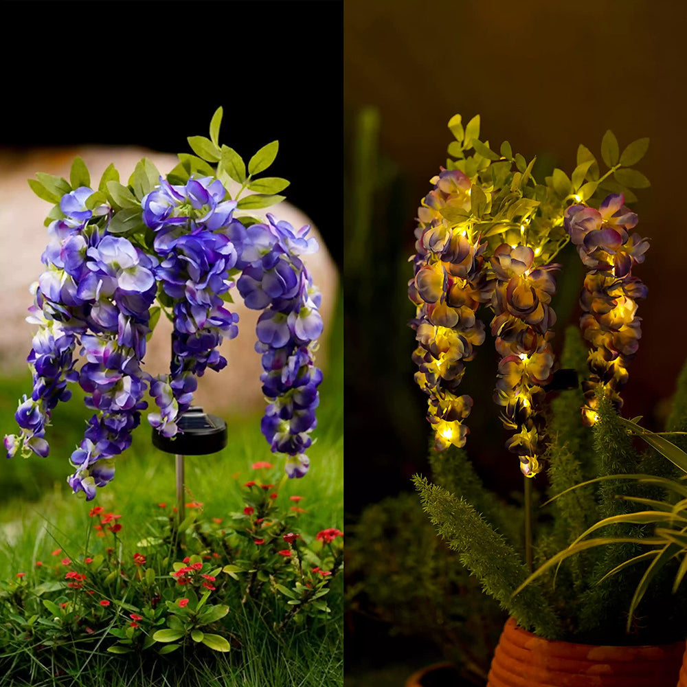 Skorter | Solar Powered Wisteria Flower Stake Light