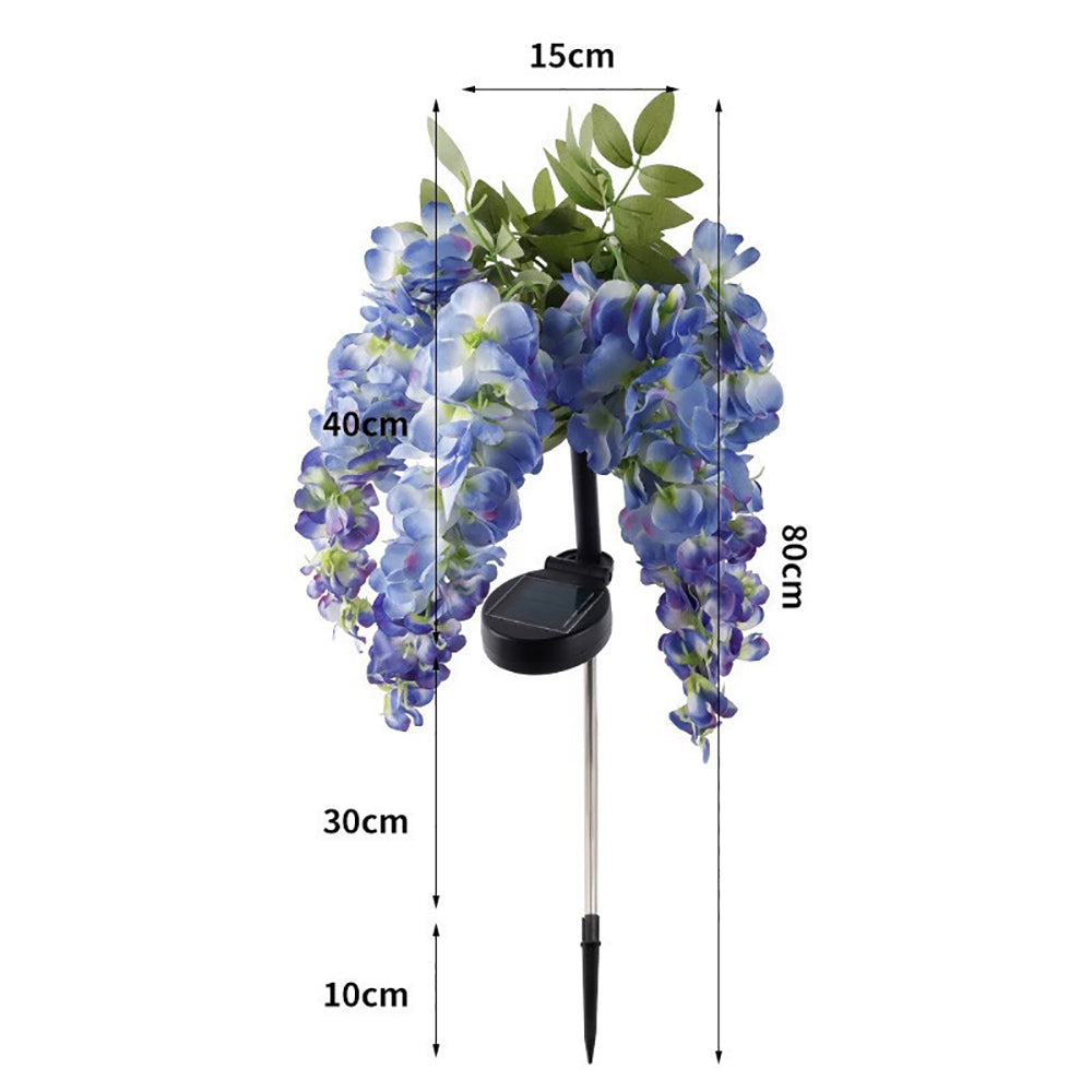 Skorter | Solar Powered Wisteria Flower Stake Light