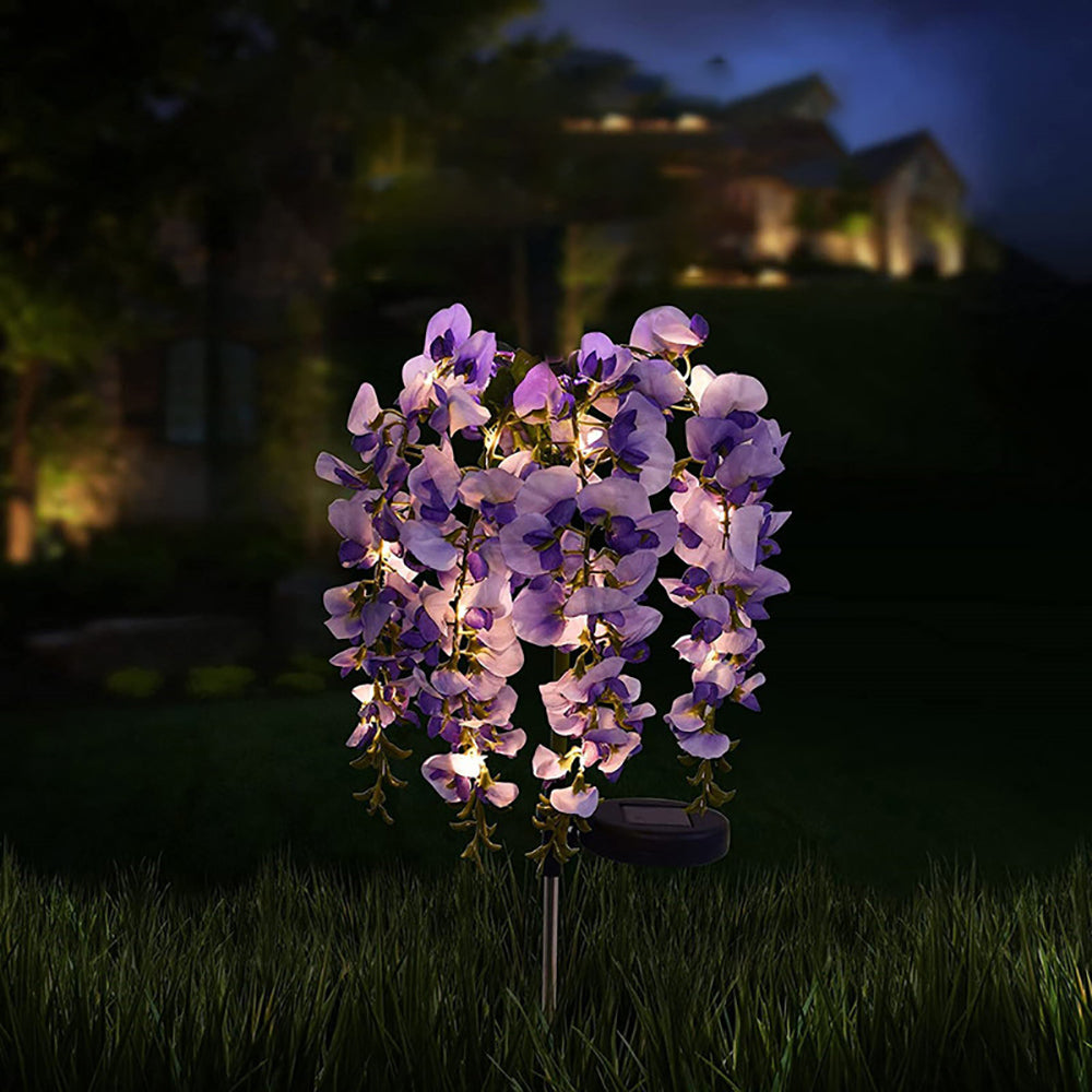 Skorter | Solar Powered Wisteria Flower Stake Light