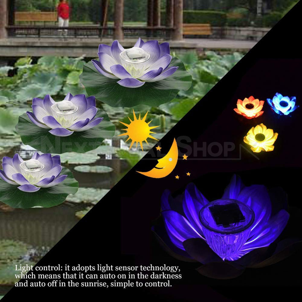 Skorter | Solar-powered Zen-garden Water Lily Floating Light