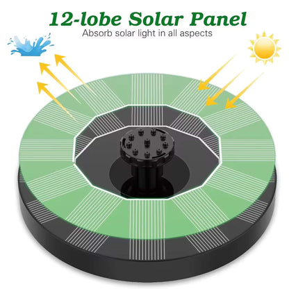 Skorter | Solar-Powered Water Fountain | Effortless Installation & Multiple Spray Patterns for Garden Ponds and Birdbaths