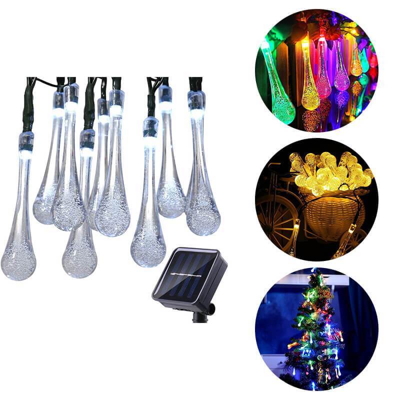 Skorter | Solar Water Droplet String Lights