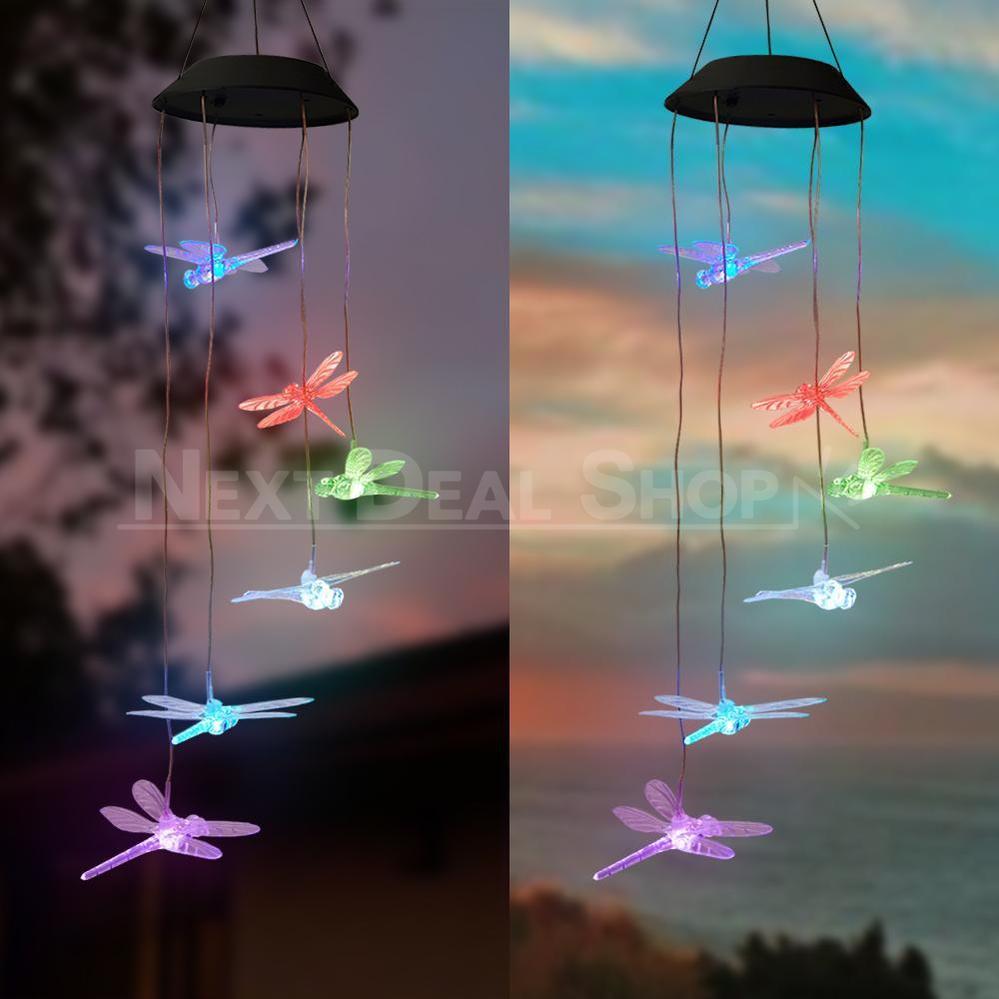 Skorter | Solar powered hanging dragonfly lamp