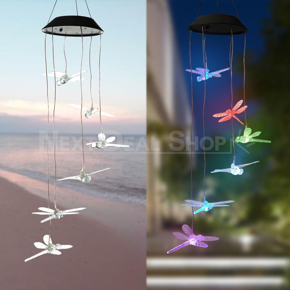 Skorter | Solar powered hanging dragonfly lamp