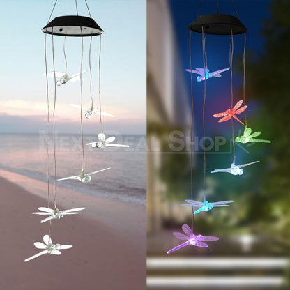 Skorter | Solar powered hanging dragonfly lamp