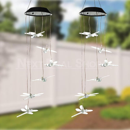 Skorter | Solar powered hanging dragonfly lamp