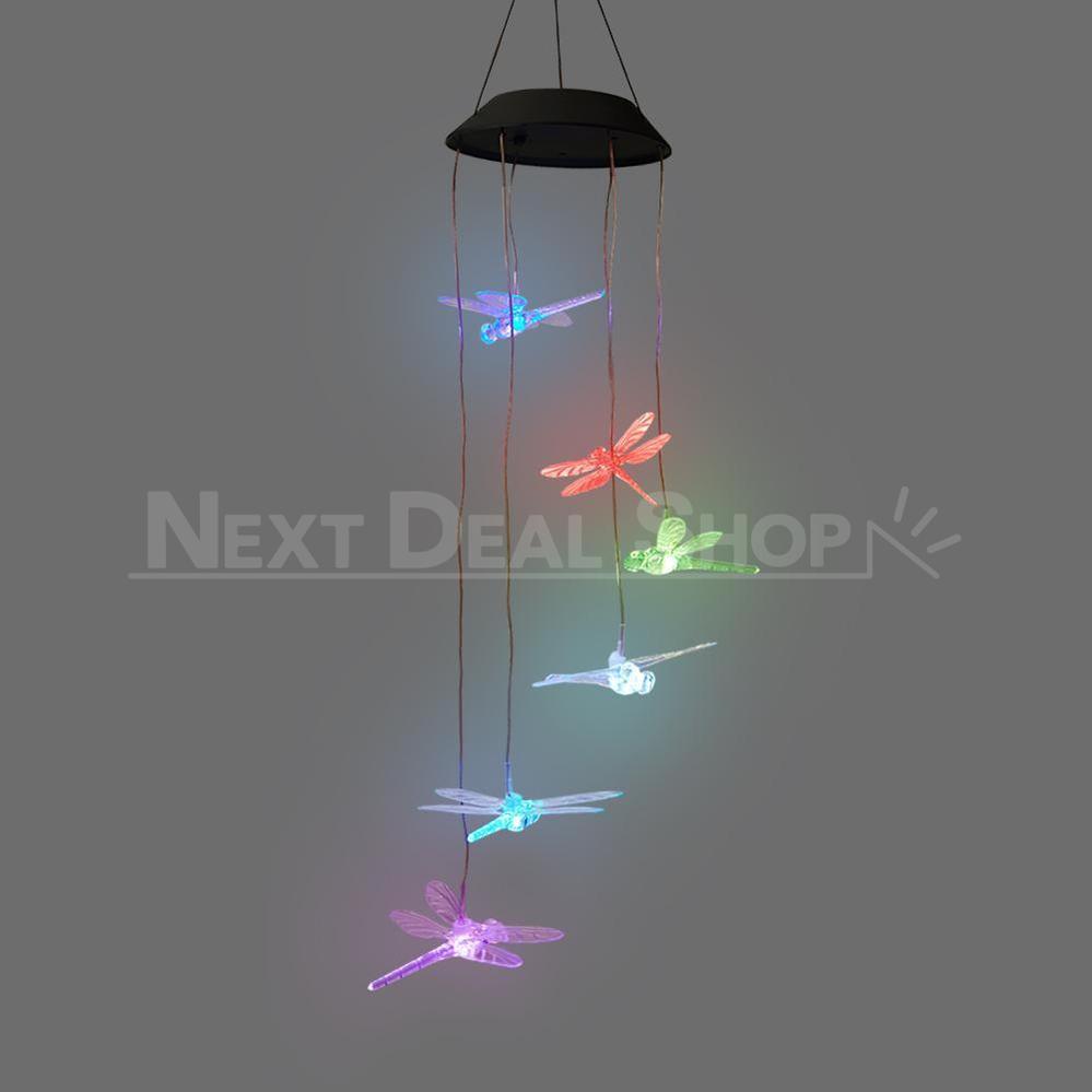 Skorter | Solar powered hanging dragonfly lamp