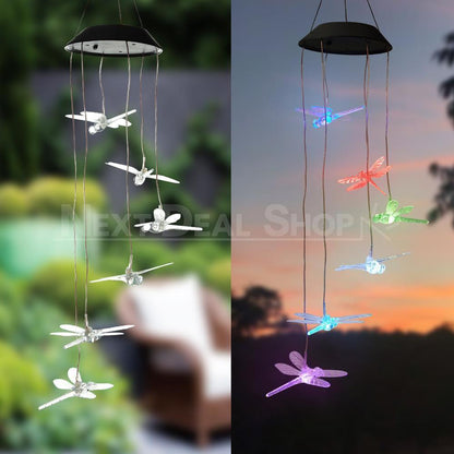 Skorter | Solar powered hanging dragonfly lamp