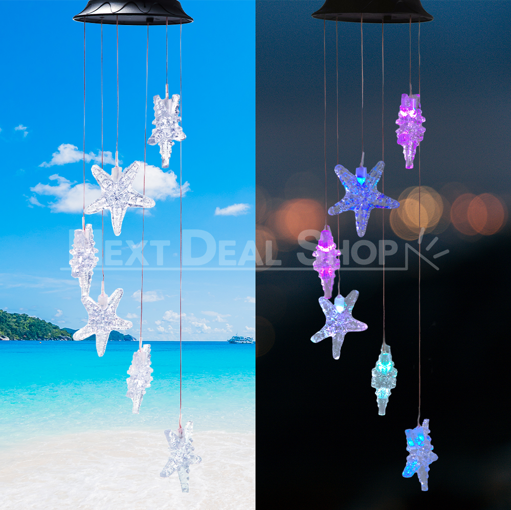 Skorter | Solar-powered hanging starfish light