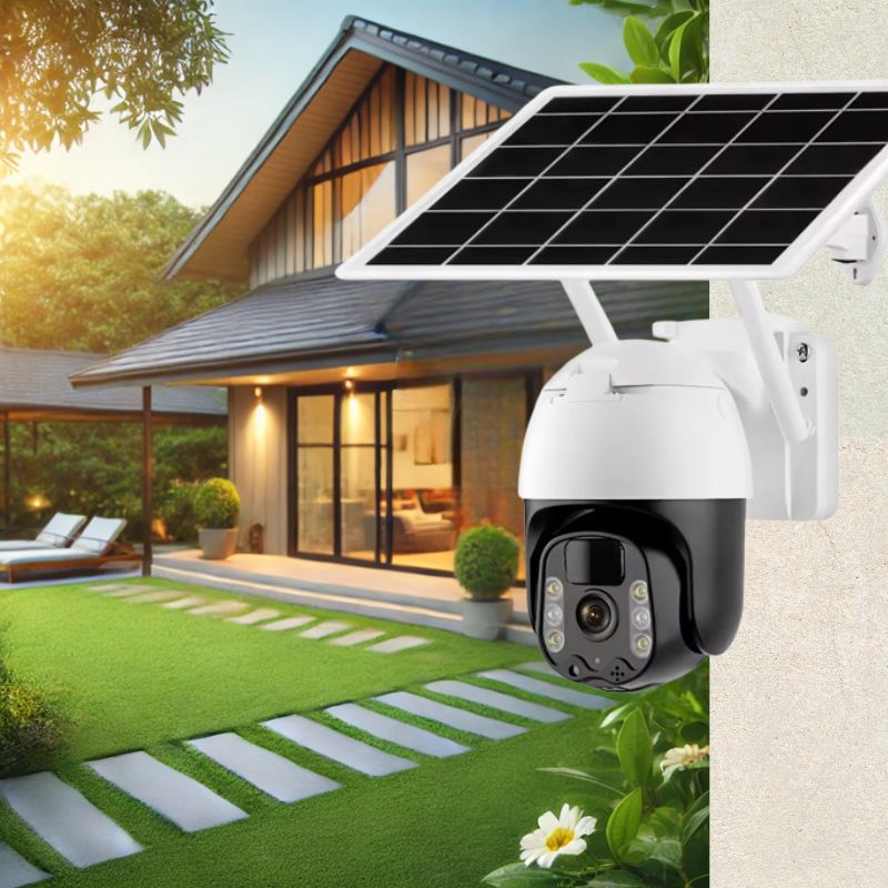 Skorter | 2K Solar-Powered WIFI PTZ Camera with Auto-Tracking & Night Vision