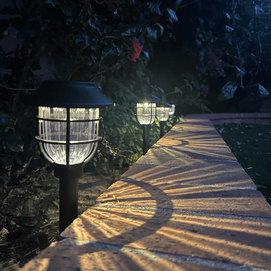 Skorter | Solar-powered LED Garden Path Lights for Safe & Decorative Outdoor Lighting (Set of 2)