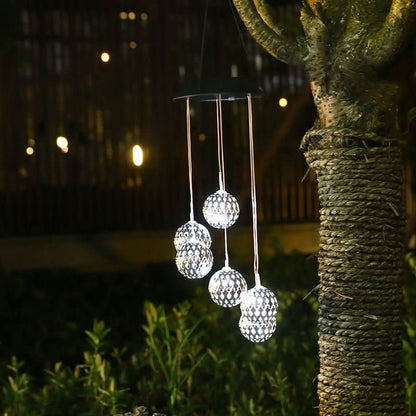 Skorter | Solar Wind Chime with LED Light for Garden & Terrace