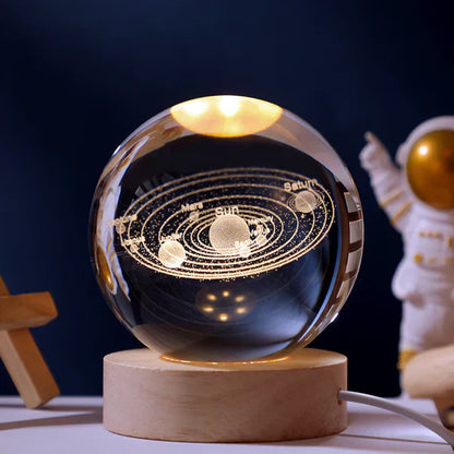 Skorter | SolarSphere – Crystal Solar System with LED Lighting | Educational & Decorative Gift