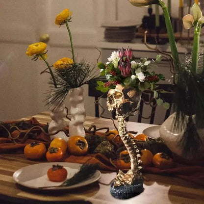 Skorter | BoneBloom | Planter with Skull and Spine