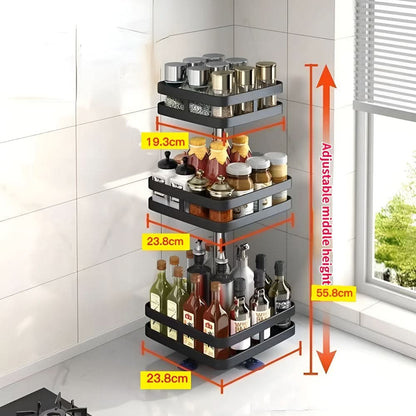 Skorter | 360° Rotating Spice Rack Organizer for Countertop