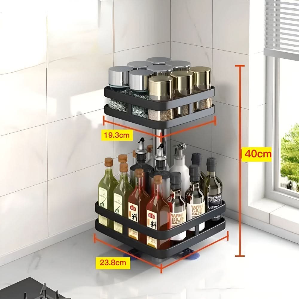 Skorter | 360° Rotating Spice Rack Organizer for Countertop