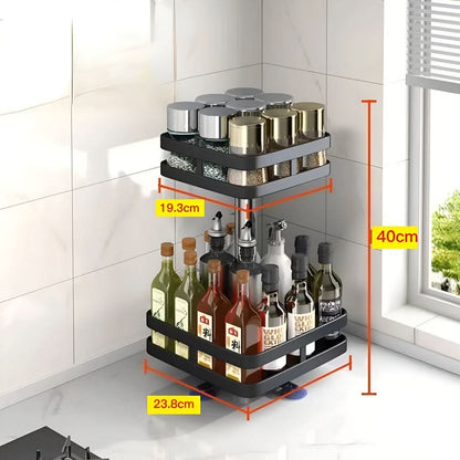 Skorter | 360° Rotating Spice Rack Organizer for Countertop