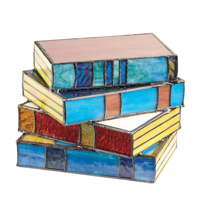Skorter | GlassNovel - Colored Plastic Book Lamp
