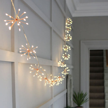 Skorter | Copper Starburst Fairy String Lights Indoor Outdoor