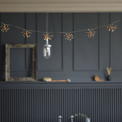 Skorter | Copper Starburst Fairy String Lights Indoor Outdoor