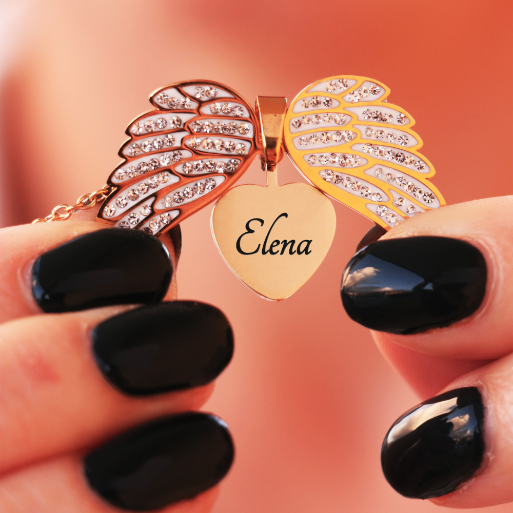 Skorter | Engelenhart Necklace – Refined Jewelry with Engraving in Gold or Silver