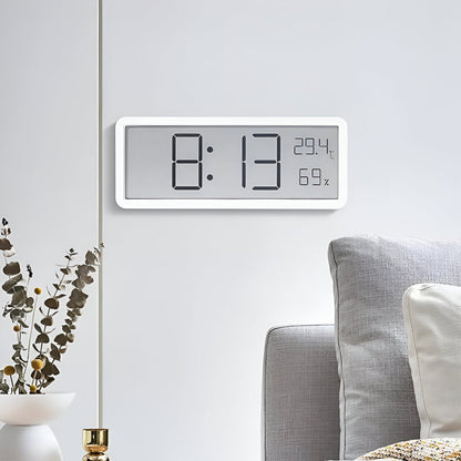 Skorter | Digital LED Wall Clock – Large Display with Temperature and Humidity