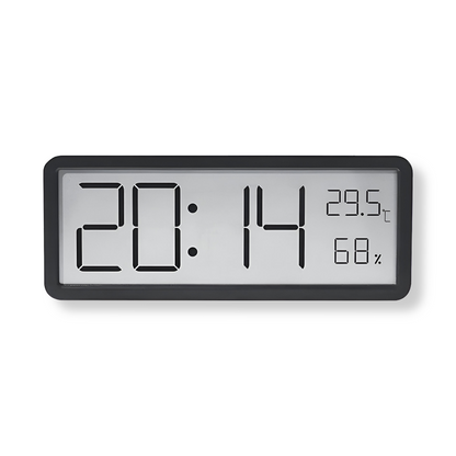 Skorter | Digital LED Wall Clock – Large Display with Temperature and Humidity