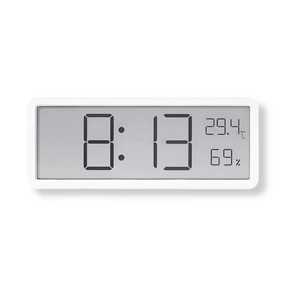 Skorter | Digital LED Wall Clock – Large Display with Temperature and Humidity