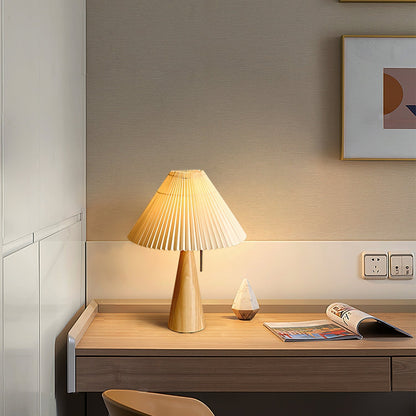 Skorter | AntiqueRadiance – Elegant Wood and Metal Table Lamp