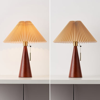 Skorter | AntiqueRadiance – Elegant Wood and Metal Table Lamp