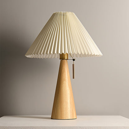 Skorter | AntiqueRadiance – Elegant Wood and Metal Table Lamp