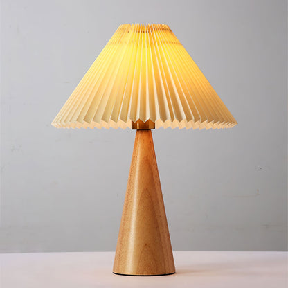 Skorter | AntiqueRadiance – Elegant Wood and Metal Table Lamp