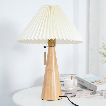 Skorter | AntiqueRadiance – Elegant Wood and Metal Table Lamp