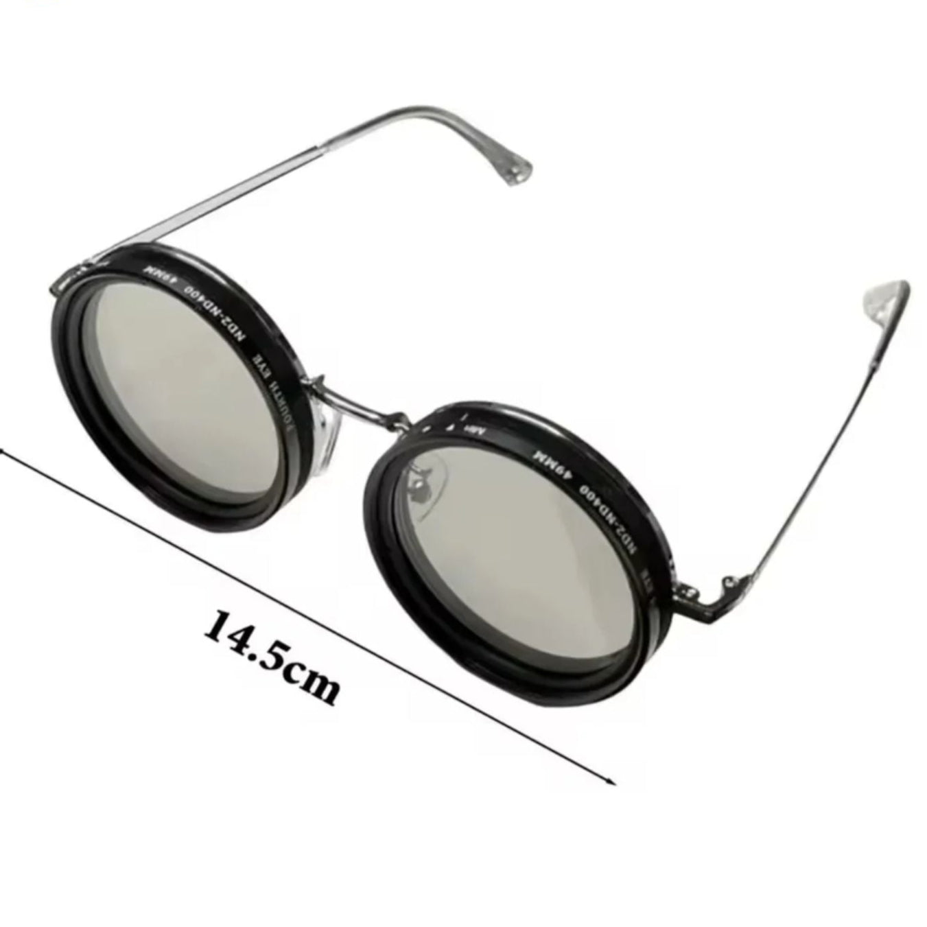 Skorter | VisionRound Polarized Sunglasses – Unisex Retro Design with Adjustable Light Filter