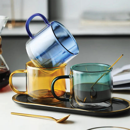 Skorter | DoublyMug | Tinted glass mug for hot beverages