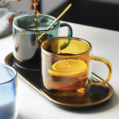Skorter | DoublyMug | Tinted glass mug for hot beverages