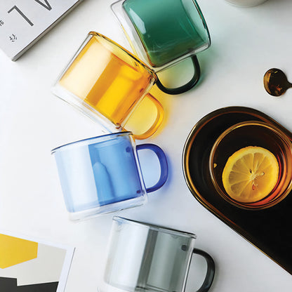 Skorter | DoublyMug | Tinted glass mug for hot beverages
