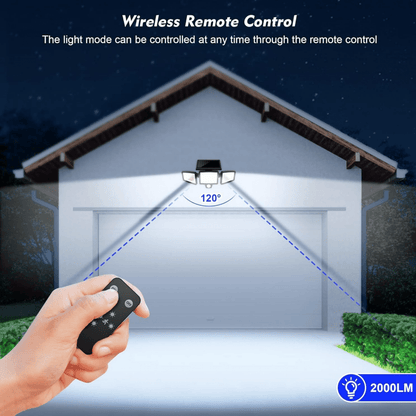 Skorter | Solar-powered LED security light with motion sensor & remote control