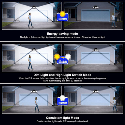 Skorter | Solar-powered LED security light with motion sensor & remote control