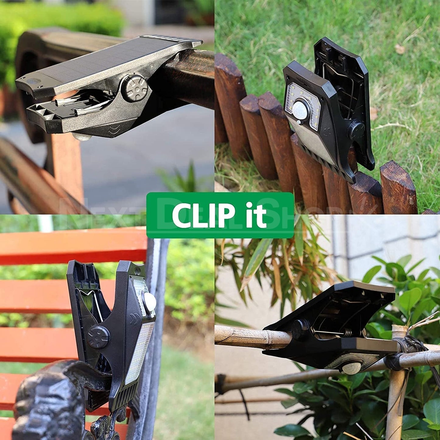 Skorter | Super Bright 45 LEDs Solar Energy Motion Sensor Clamp Lamp