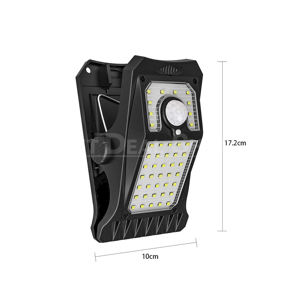 Skorter | Super Bright 45 LEDs Solar Energy Motion Sensor Clamp Lamp