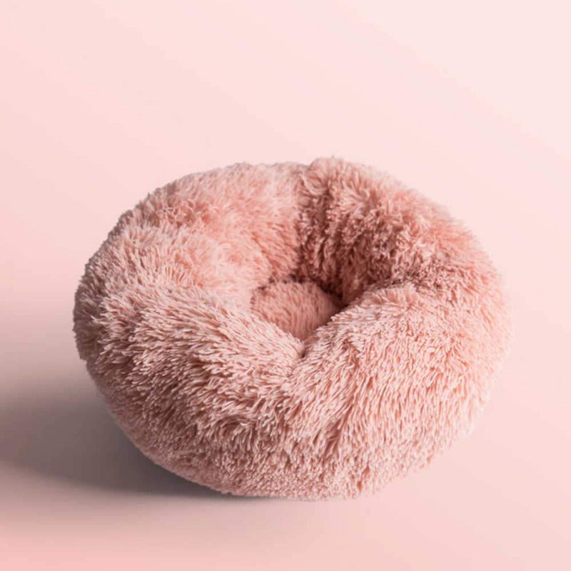 Skorter | Beef Plush Calming Donut Dog Bed for Small to Large Dogs