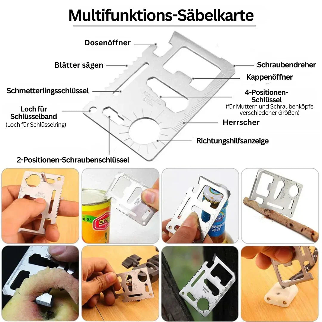 Skorter | 38-in-1 First-Aid and Survival Kit with Flashlight and Compass