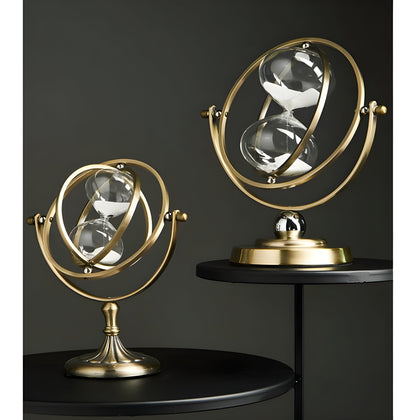 Skorter | GracefulTime Clock – Luxury Hourglass with Elegant Gold Frame & Timeless Design