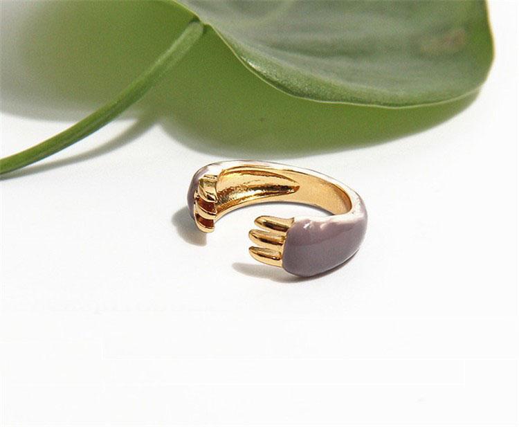 Skorter | Colorful Frog Design 3 Pieces Enamel Rings Set